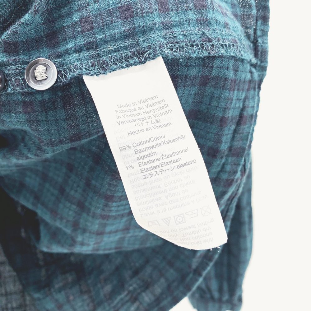Madewell Plaid Balloon-Sleeve Peasant Top - Picture 5 of 11